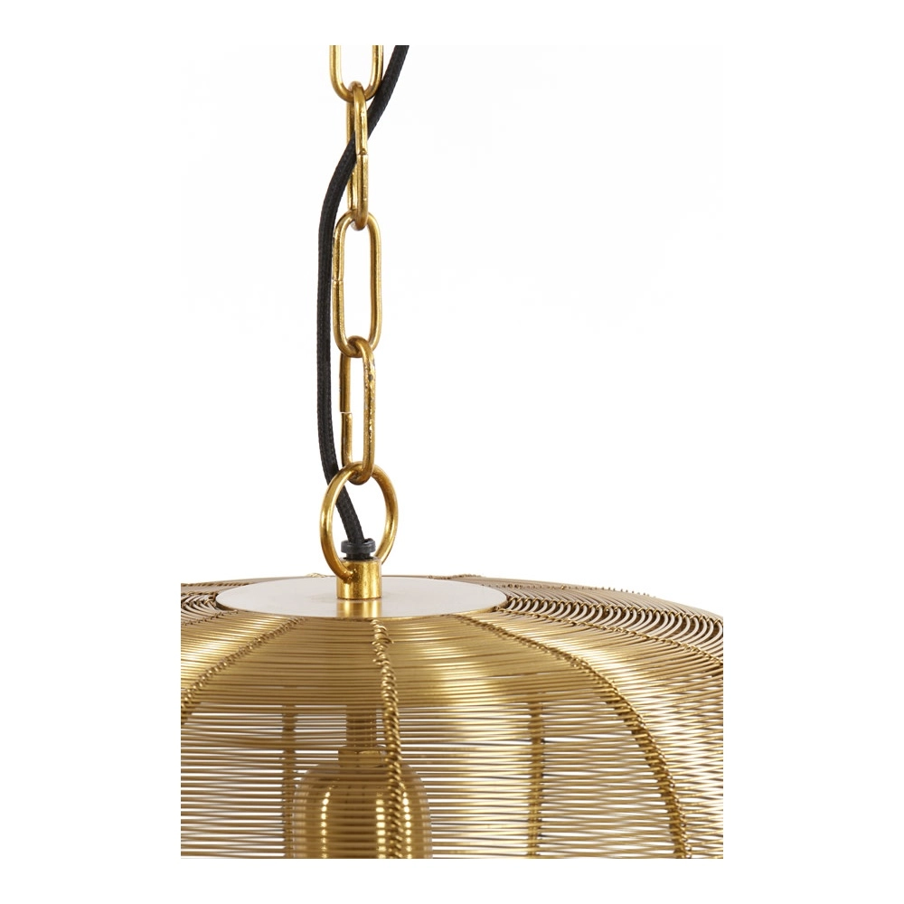 Golden pendant lamp Adeta Ø 31cm Light & Living 8717807601041