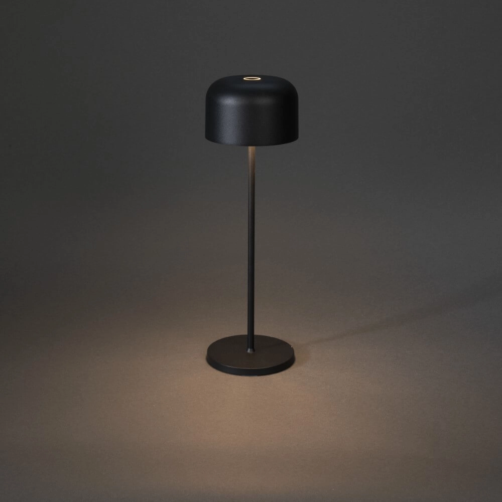 Black table lamp Lille Rechargeable KonstSmide 7318307834758