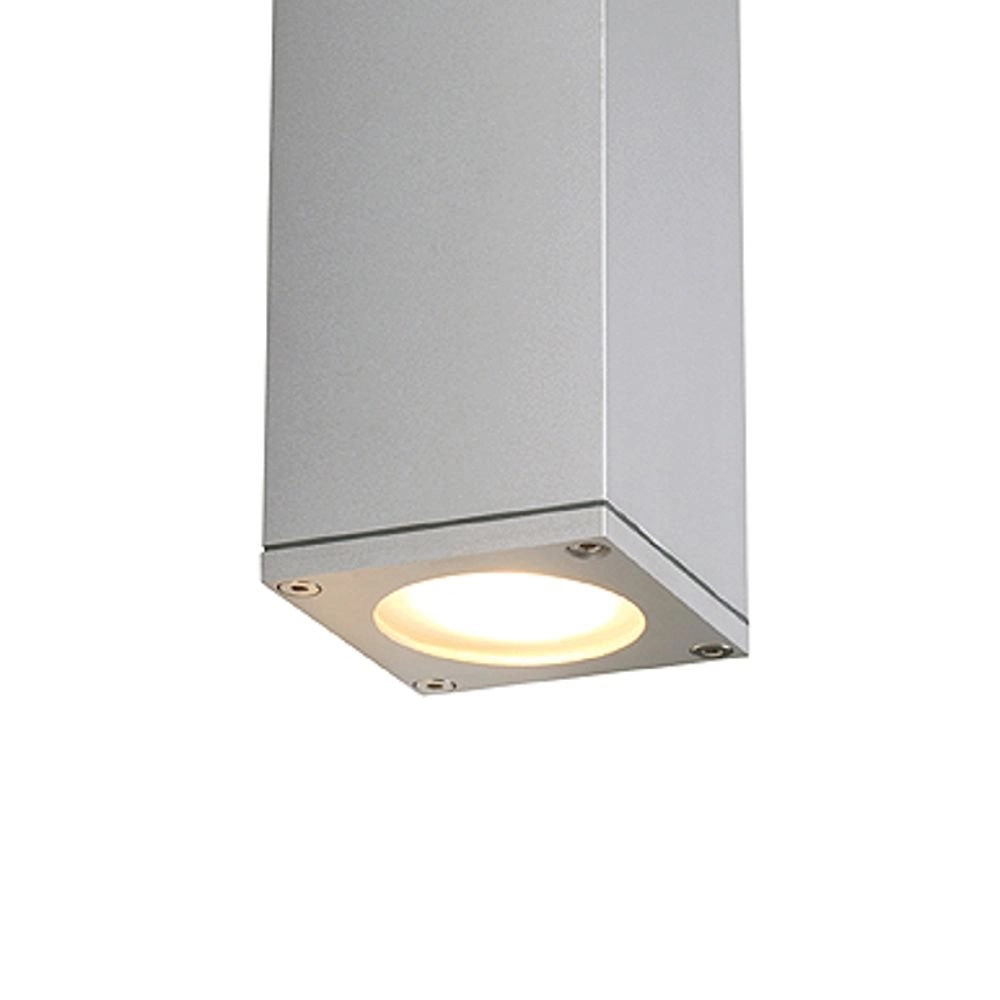 Square up and down lighter Theo Up-Down Out metallic grey SLV 4024163097208