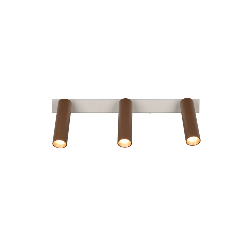 3-light surface-mounted spotlight Ambala mocha brown Trio 4017807656091