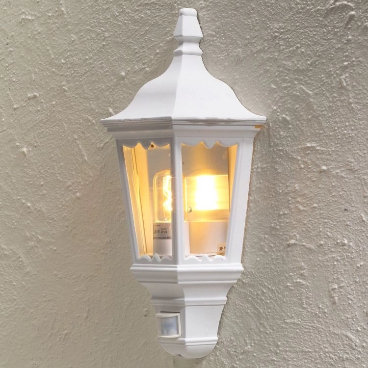 White outdoor lamp Firenze with motion detector KonstSmide 7318307230253