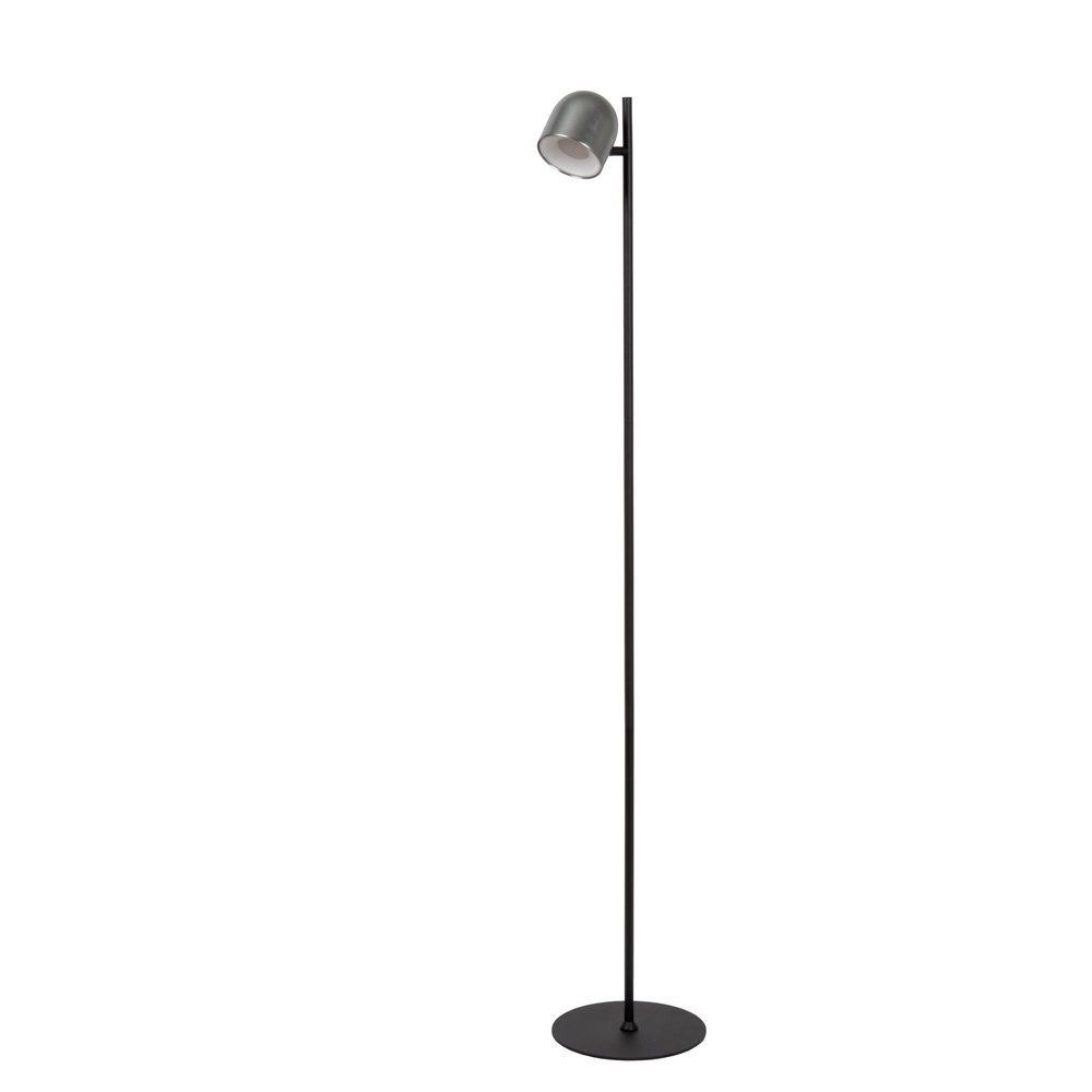 Rechargeable floor lamp Skanska Rech metallic grey
