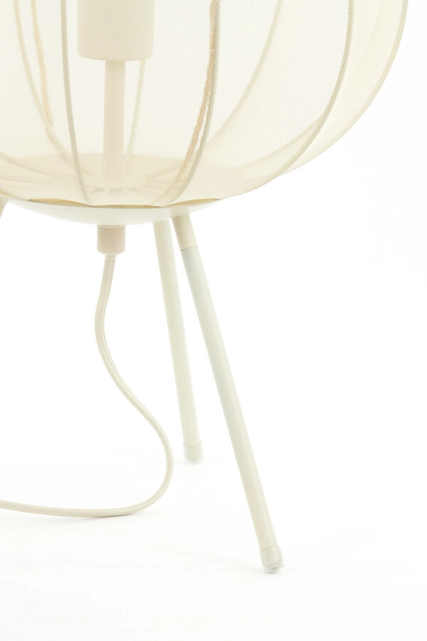 Japandi table lamp Plumeria cream Ø 34cm Light & Living 8717807651367