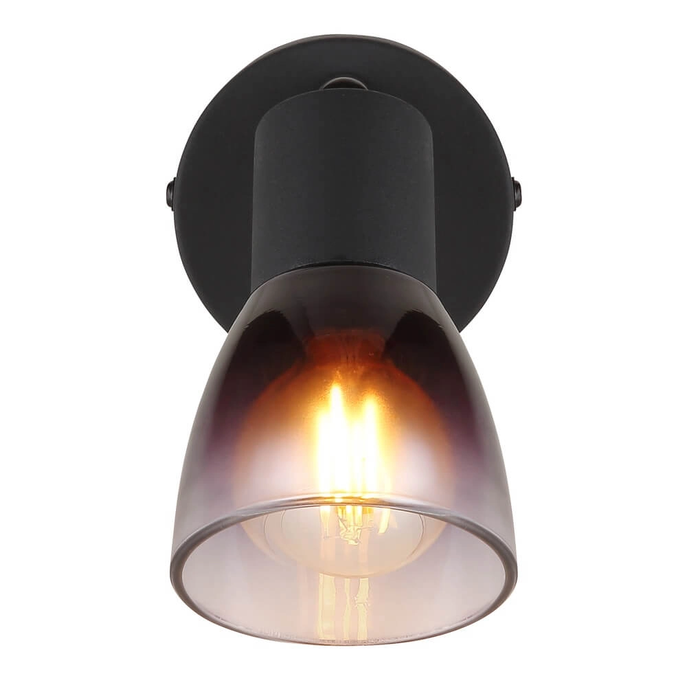 Black wall lamp Satella ankle Globo 9007371446926