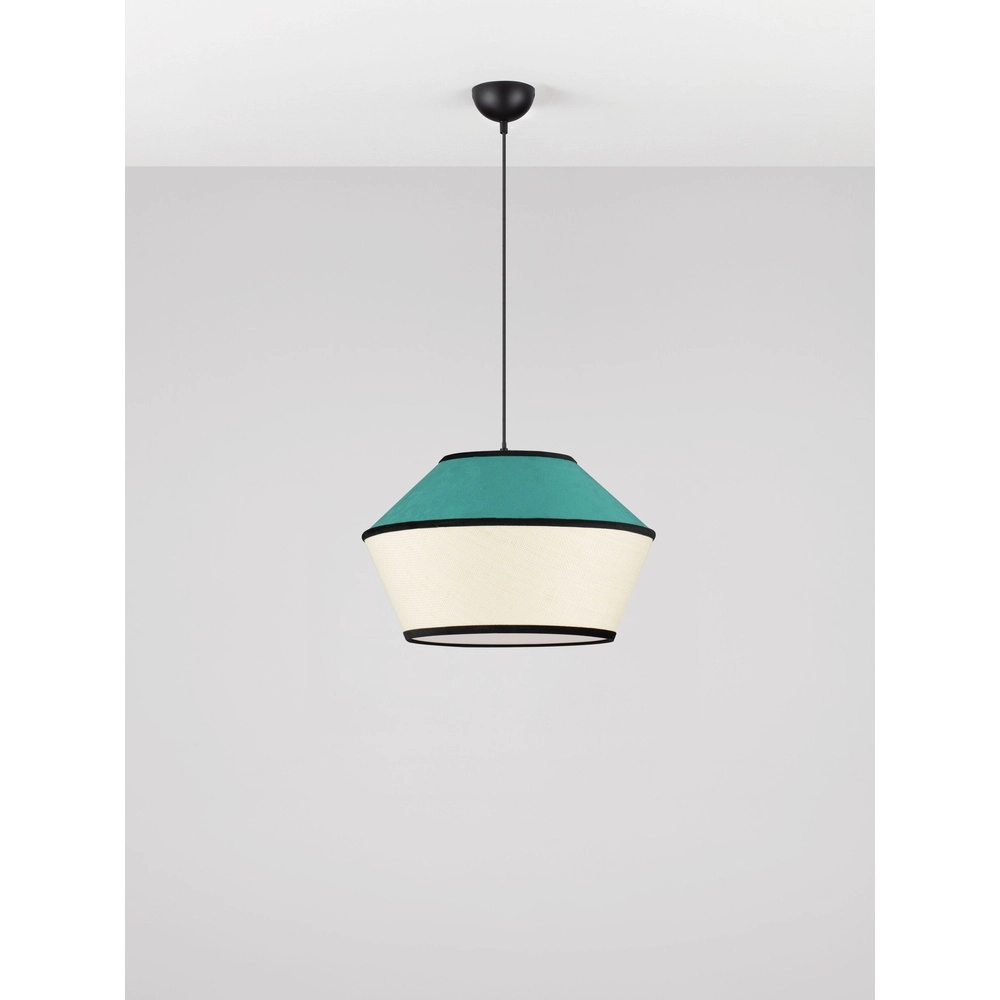 Pendant lamp Veliss white with blue Lyora 5212017493842