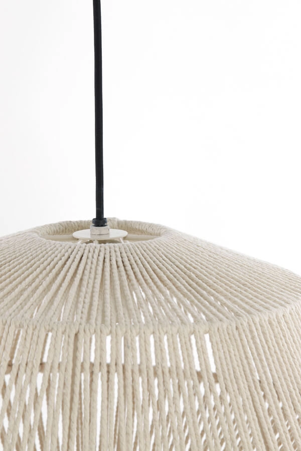 Scandinavian pendant lamp Deya cream Ø 40cm Light & Living 8717807744922