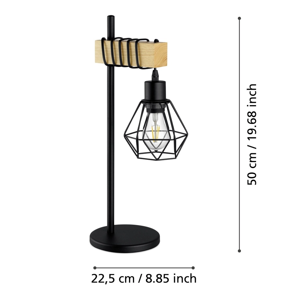 Table lamp Townshend 5 wood with switch Eglo 9002759440794