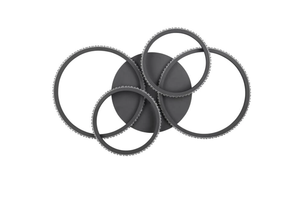 Design ceiling lamp Cires black Trio 4017807600964