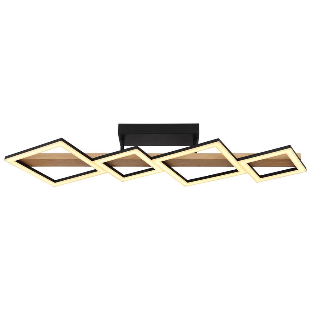Modern ceiling lamp Dustin black 92cm Globo 9007371451104