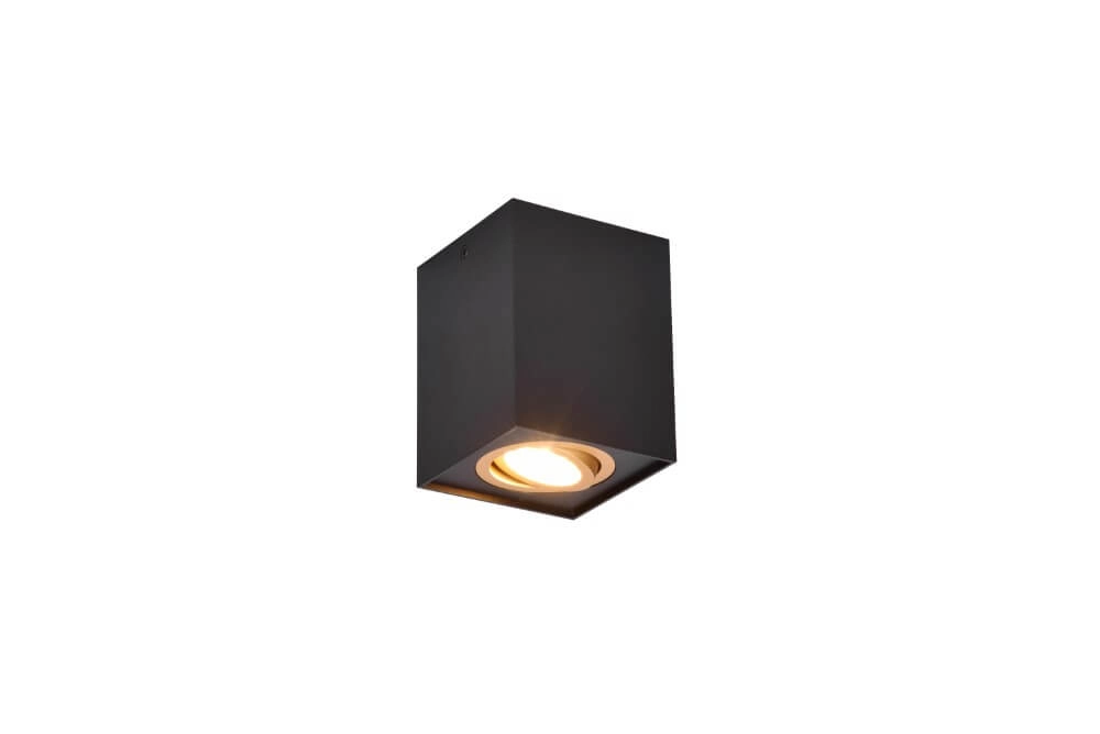 Ceiling light Biscuit square black Trio 4017807558937