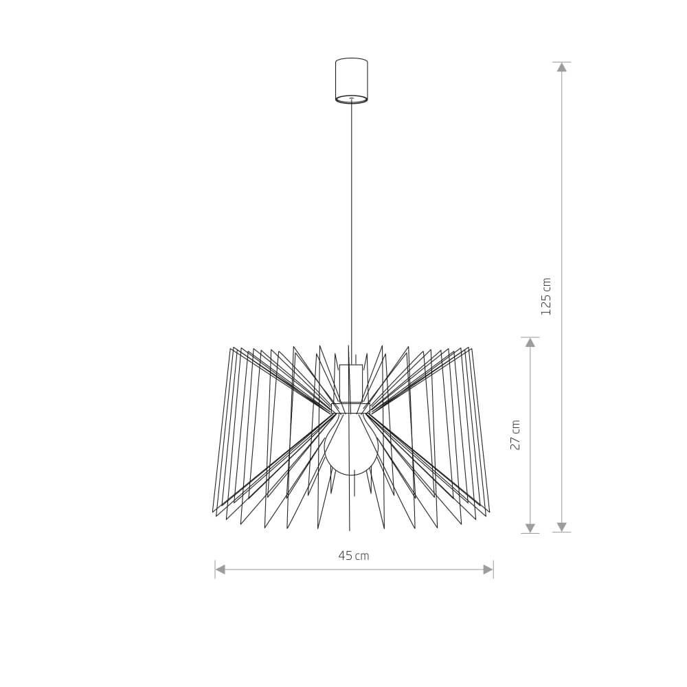 White wire lamp Ness Ø 45cm Lyora 5903139676793