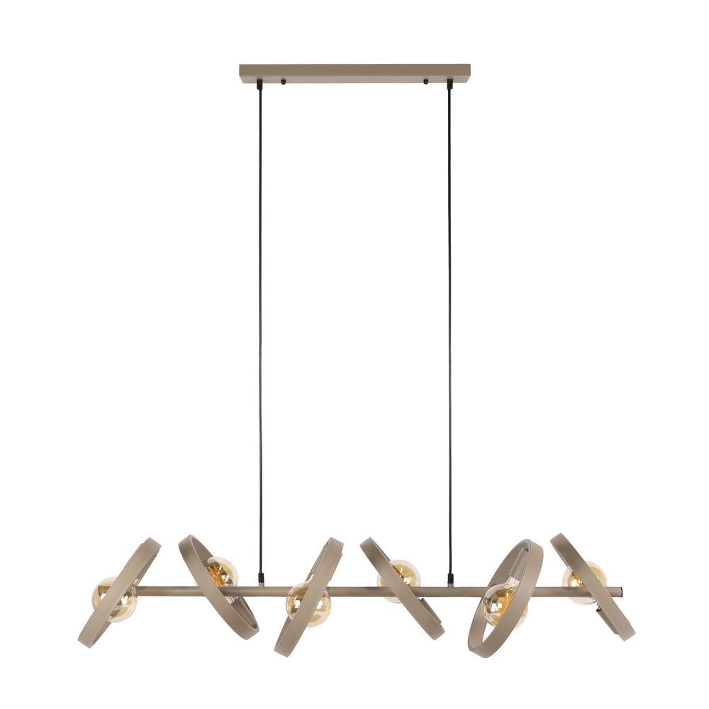 Rings pendant light dining table Hover sand - Ø 26cm Lyora 8716803513358