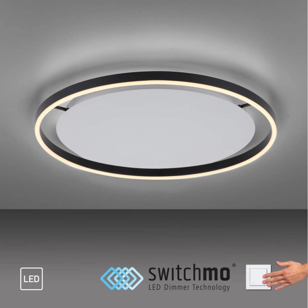 Ceiling lamp Ritus black Ø 58,5cm Just Light 4043689983932