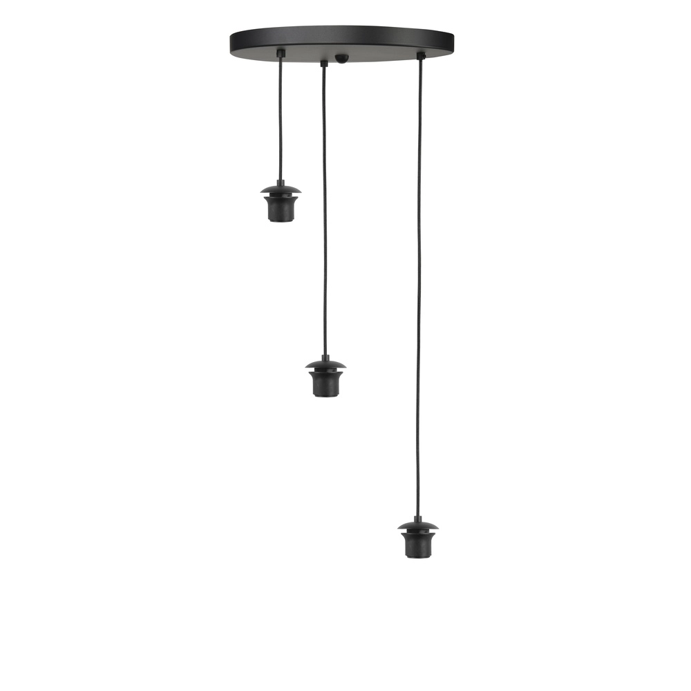 3-light pendant lamp Fantasy black with gold Highlight 8718379041099