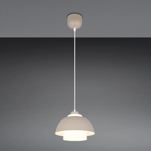 Design pendant lamp Tilos sand brown Ø 30cm