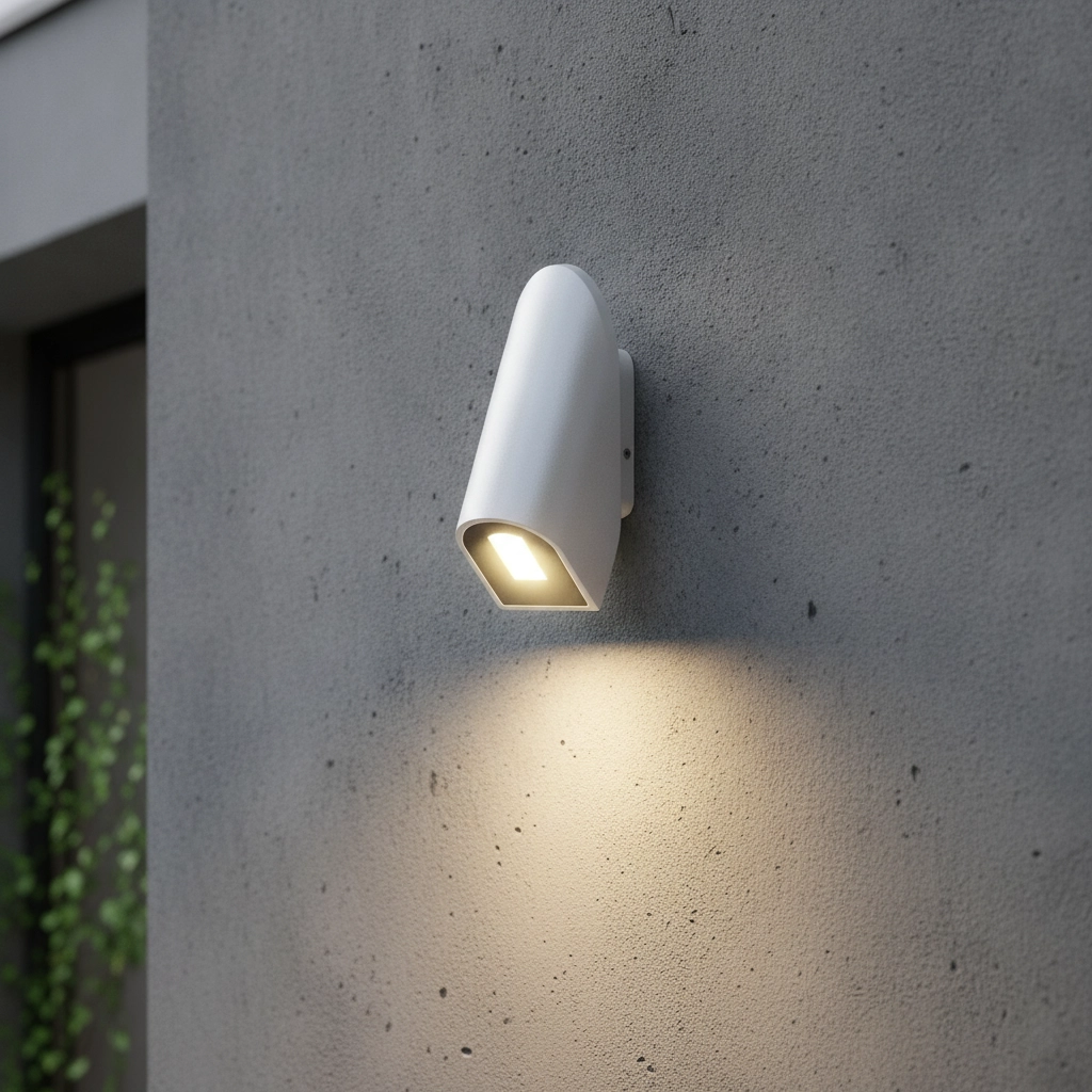 Sleek wall lamp Soren white