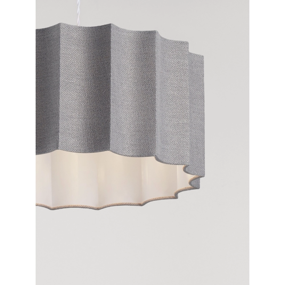 Design pendant lamp Alve grey Ø 45cm Lyora 5212017493668