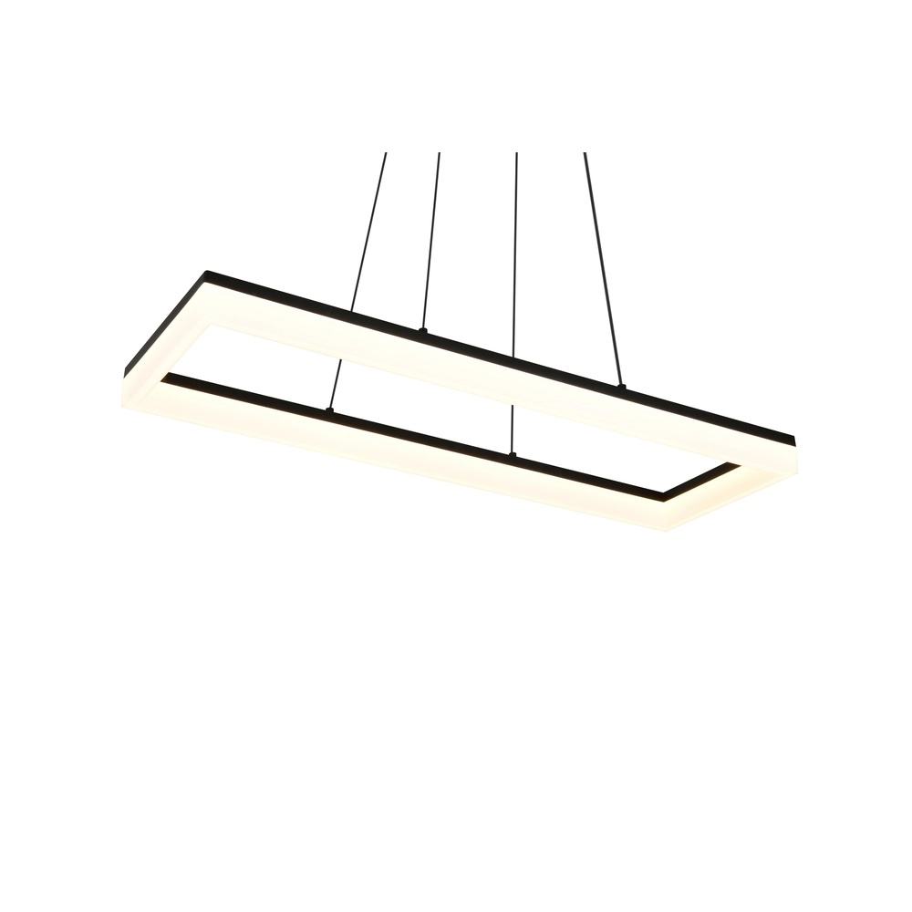 Sleek pendant lamp Camino black Trio 4017807655766