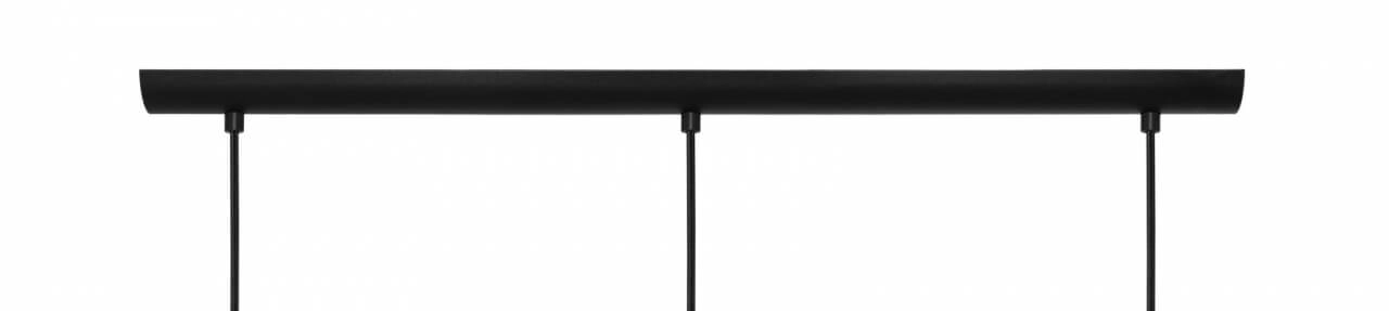 Glass hanging lamp Keyns 3-light black with smoke glass Eglo 9002759324674