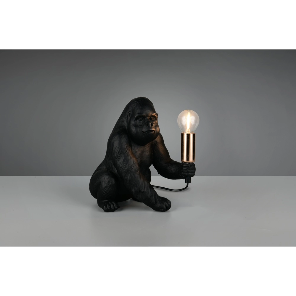Table lamp Kong monkey black Trio 4017807668186