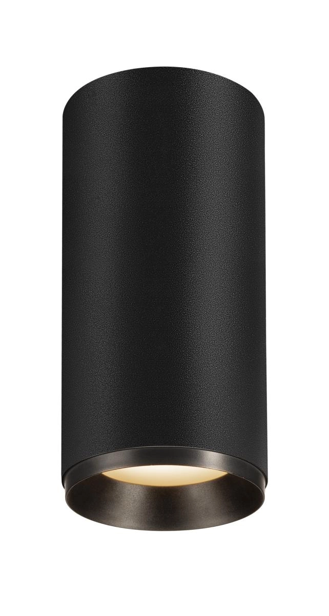 Surface-mounted spot Numinos L cylinder black 3000K - 60deg