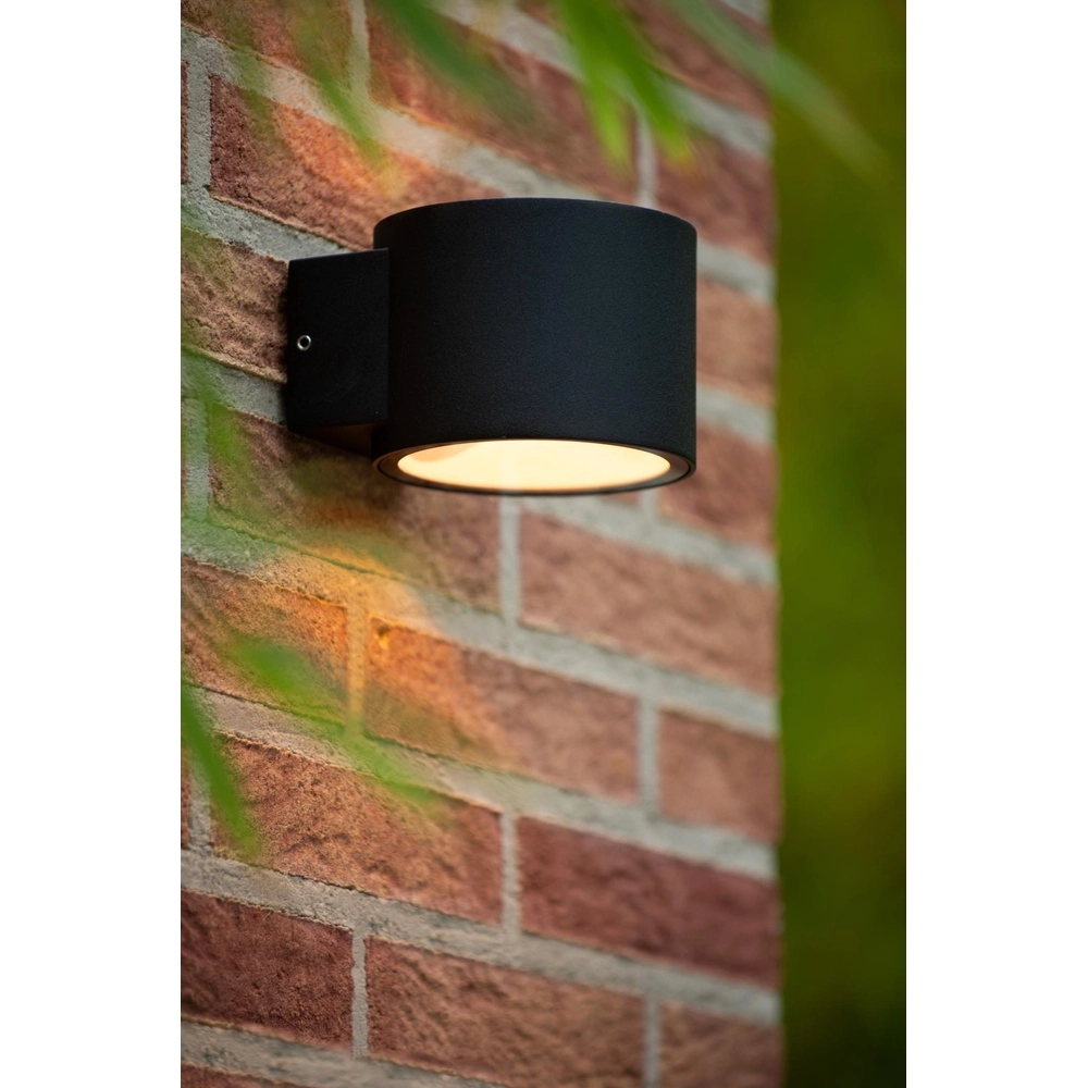 Design wall spot Oxford Up & Down Black Lucide 5411212281395