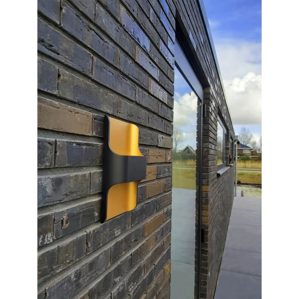 Wall lamp design Dallas black with gold Artdelight 8719831737994