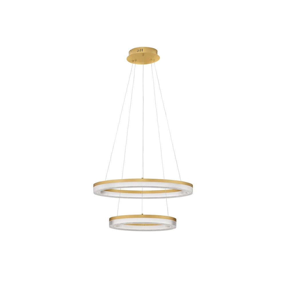 Golden pendant lamp Luana 2-light Lyora 5212017479686