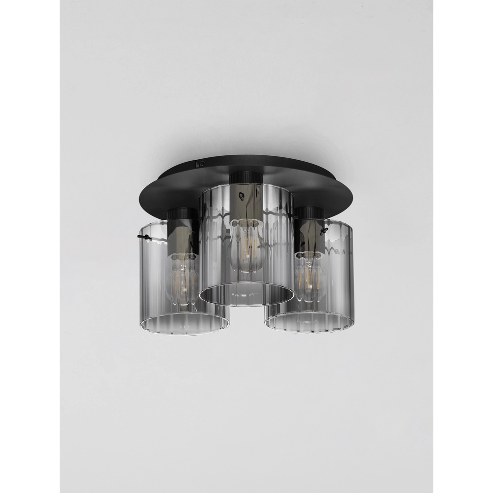 Design ceiling lamp Mirbi 3-light black Lyora 5212017468451
