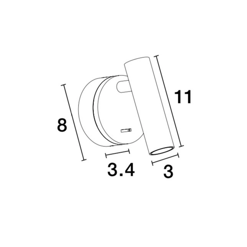 Wall spotlight Clip white Lyora 5212017417947