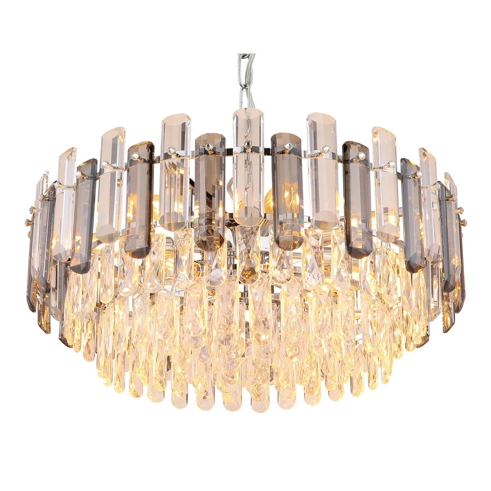 Chandelier Orgina chrome with crystal Globo 9007371487141