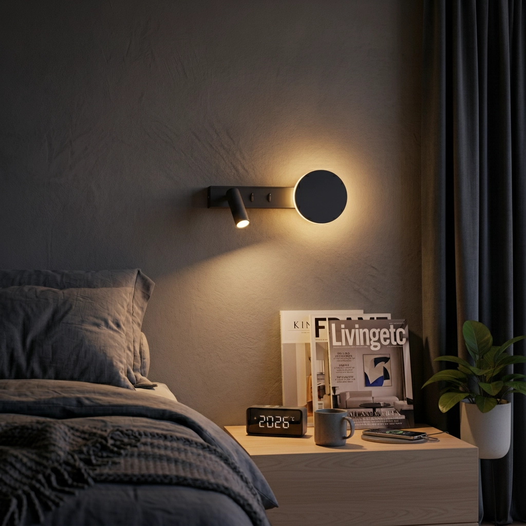 Bedside lamp Noima black