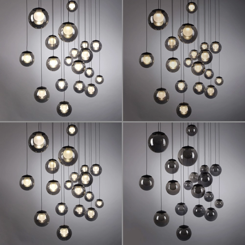 19-light pendant lamp Pure Popup mystic grey Paul Neuhaus 4012248396698