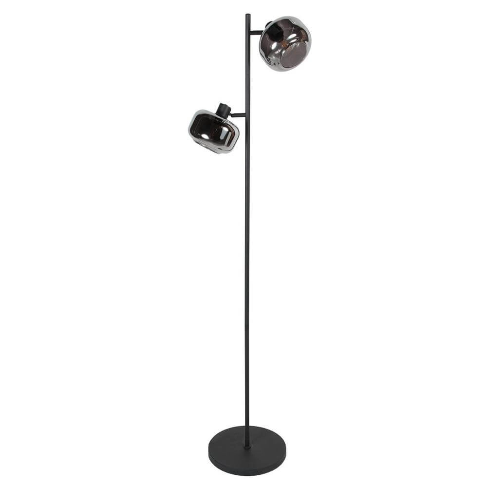 Black floor lamp Tenebris 2-light Steinhauer 8712746178159