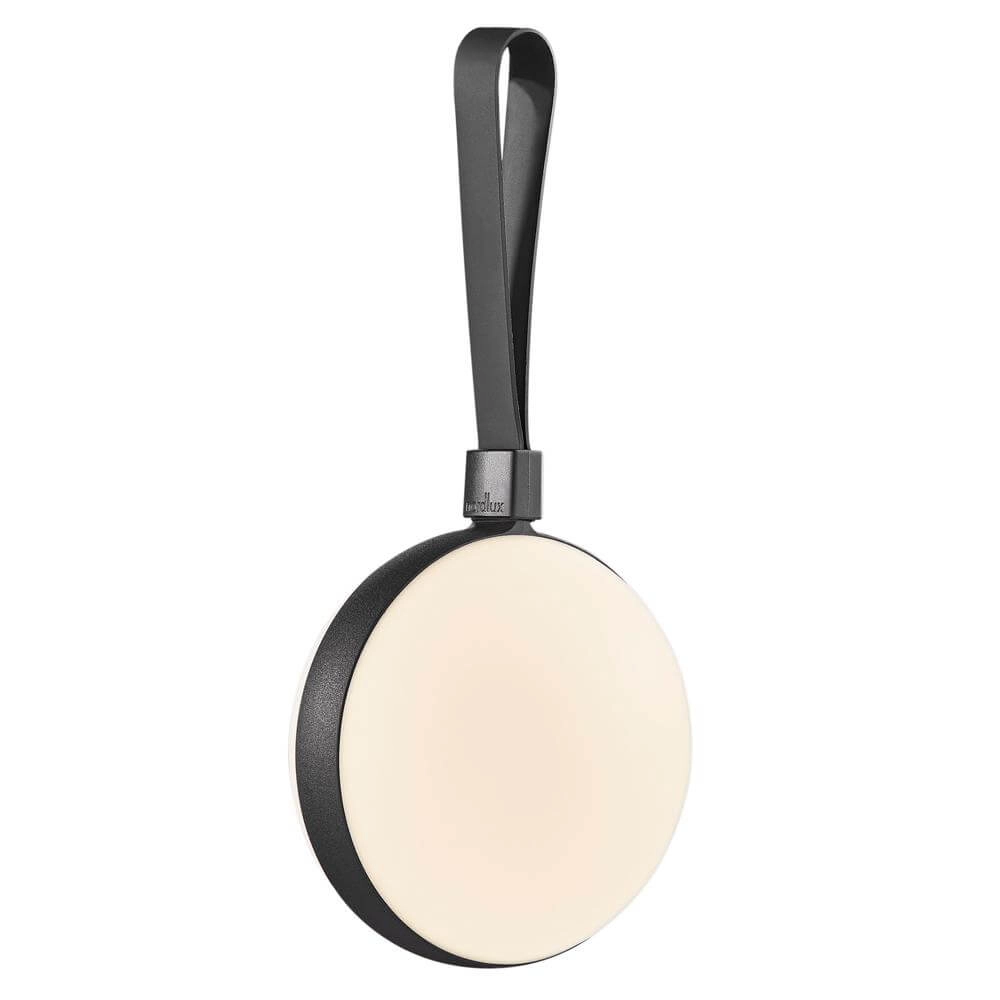 Sleek table lamp Bring To-Go black Ø 12cm