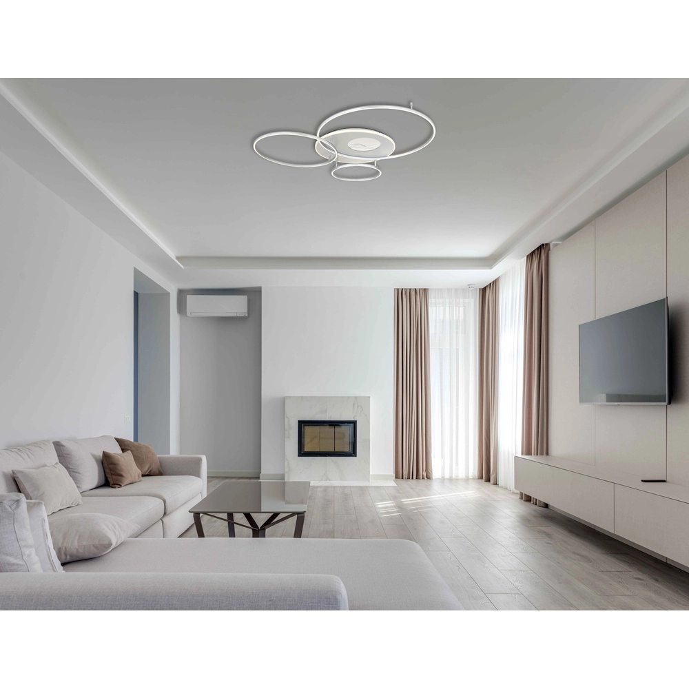 Modern ceiling lamp Invertina silver grey 126cm Globo 9007371468836