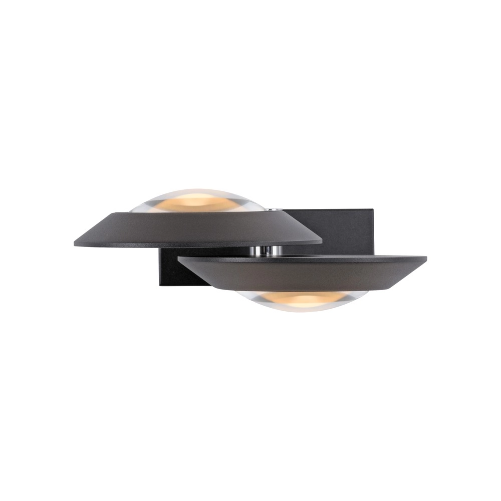 2L led wall light Pure Oculis black pearl Paul Neuhaus 4012248397008