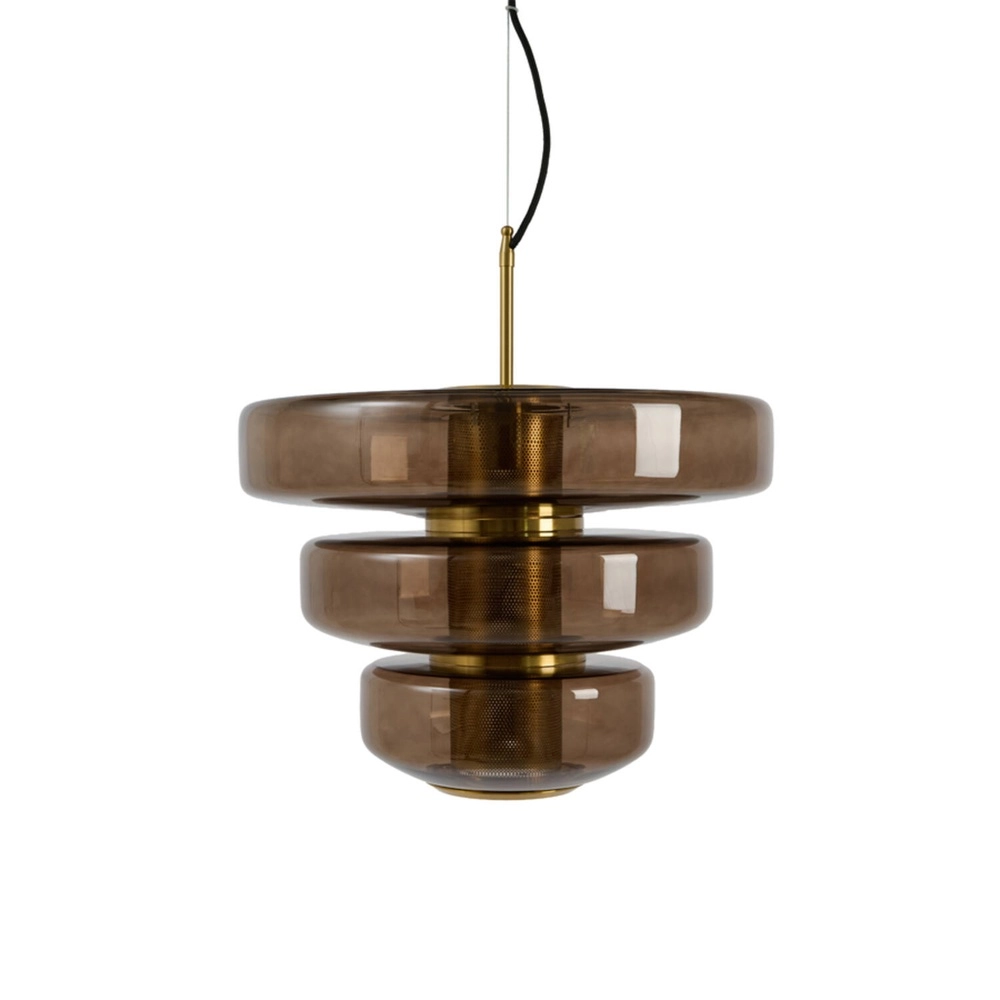 Unique pendant lamp Meyara Ø 40cm brown