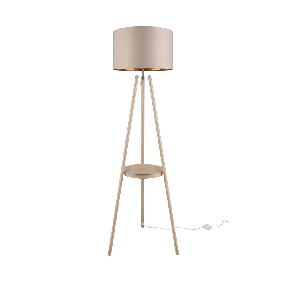 Floor lamp Colette sand brown Trio 4017807715422