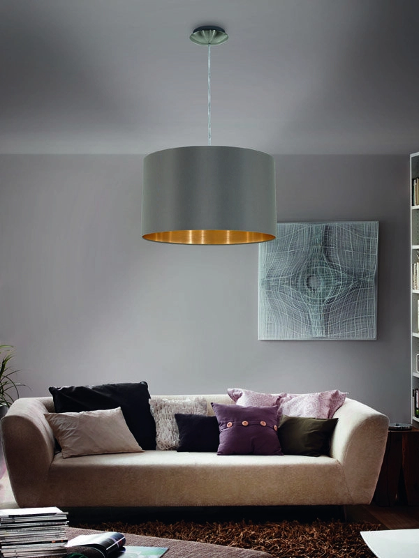 Pendant lamp Maserlo Cappuccino with gold Eglo 9002759316037