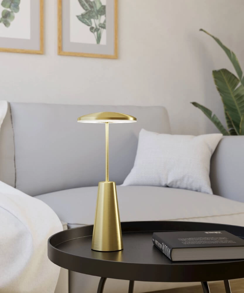 Yellow copper table lamp Piccola Ø 13cm Eglo 9008606277780