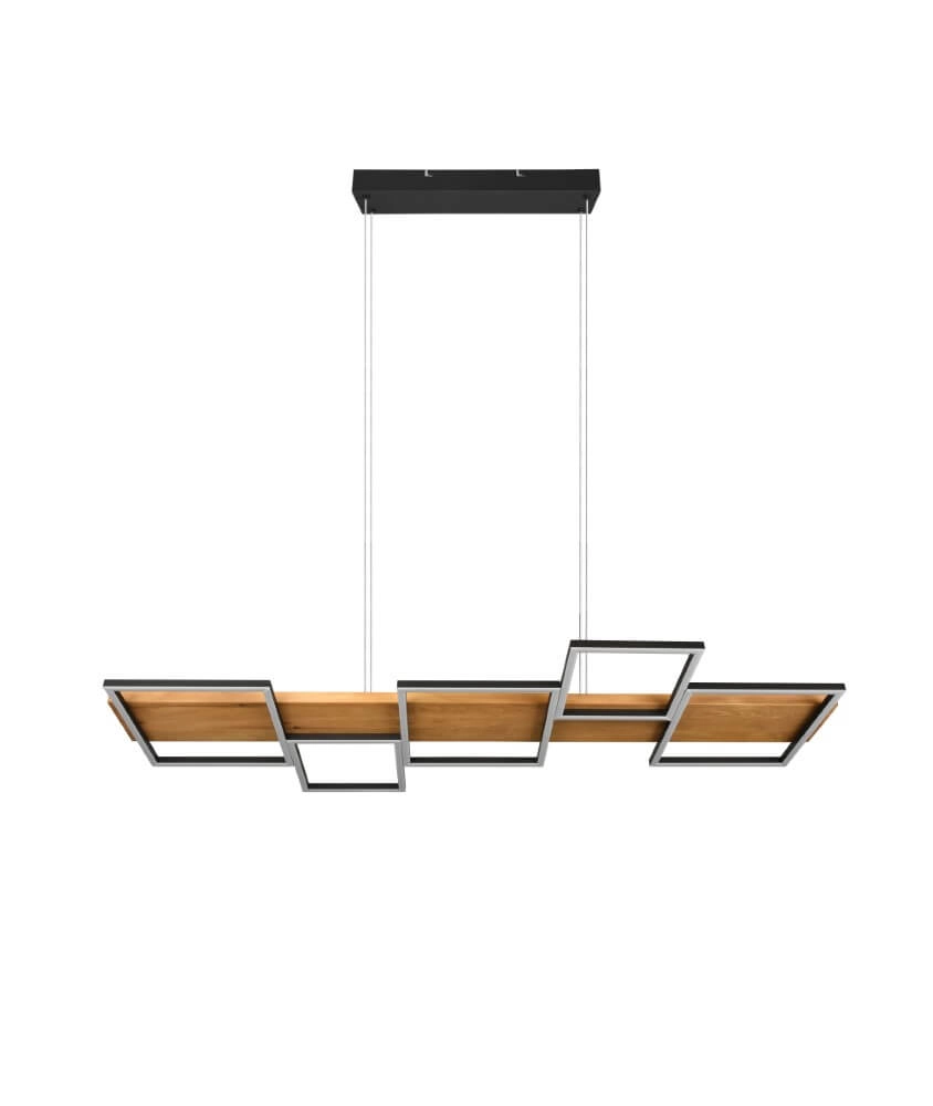 Wooden led pendant light Harper Trio 4017807524963