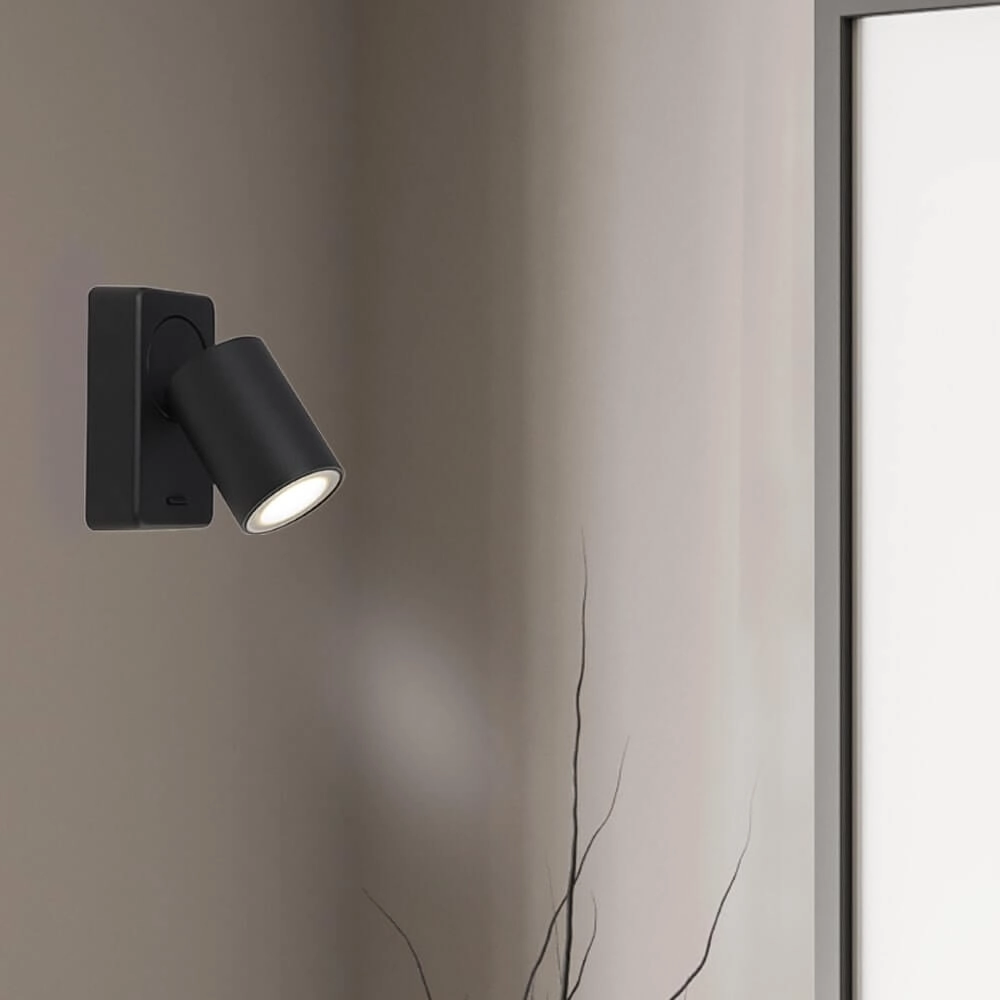 Ceiling lamp Moon 1 black Lyora