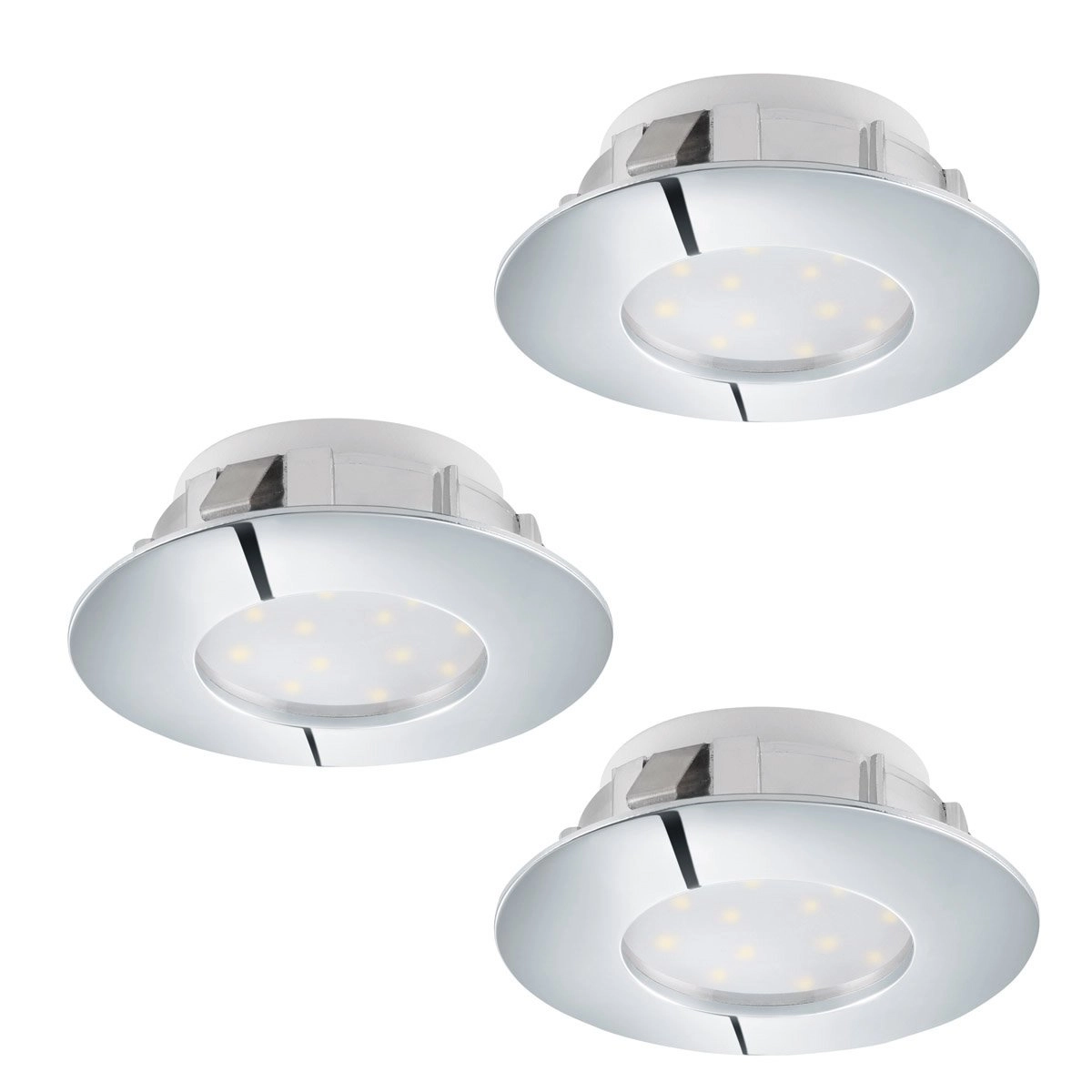 LED spot Pineda (3) 3x6w - 3000K - 7.8cm dimmable chrome