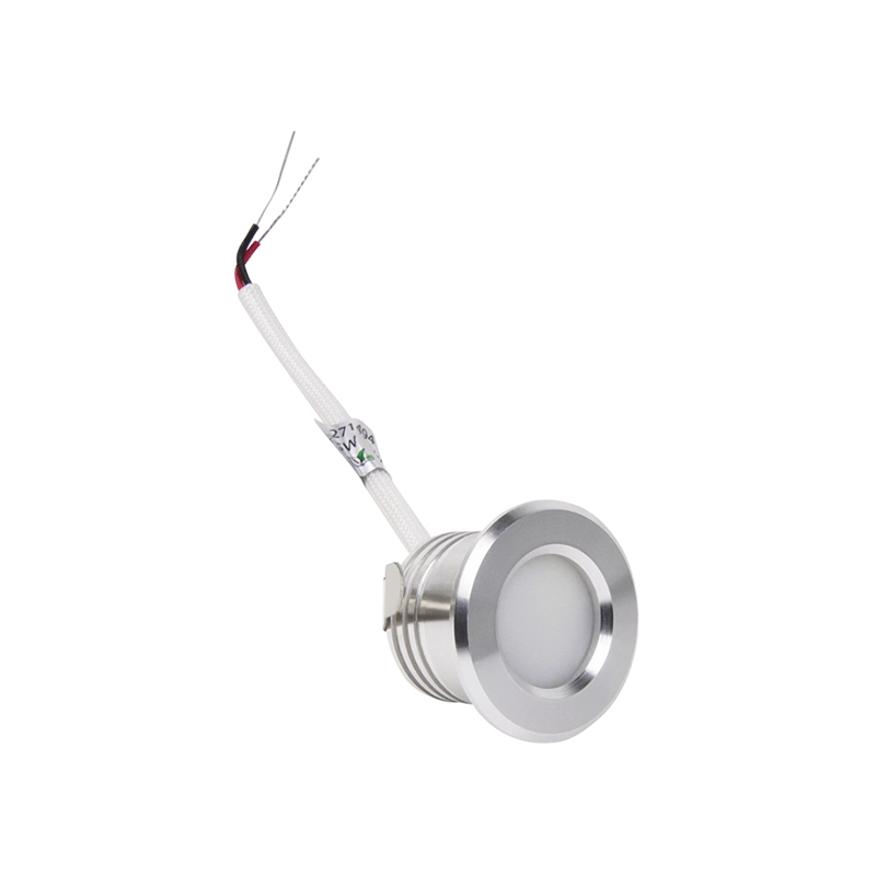 Small recessed spotlight Minex brushed steel - IP44 Vtac 8720701271494