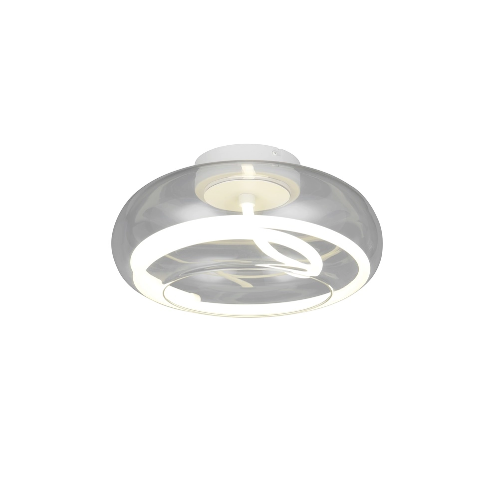 Design ceiling lamp Tarsia white Ø 40cm Trio 4017807683387