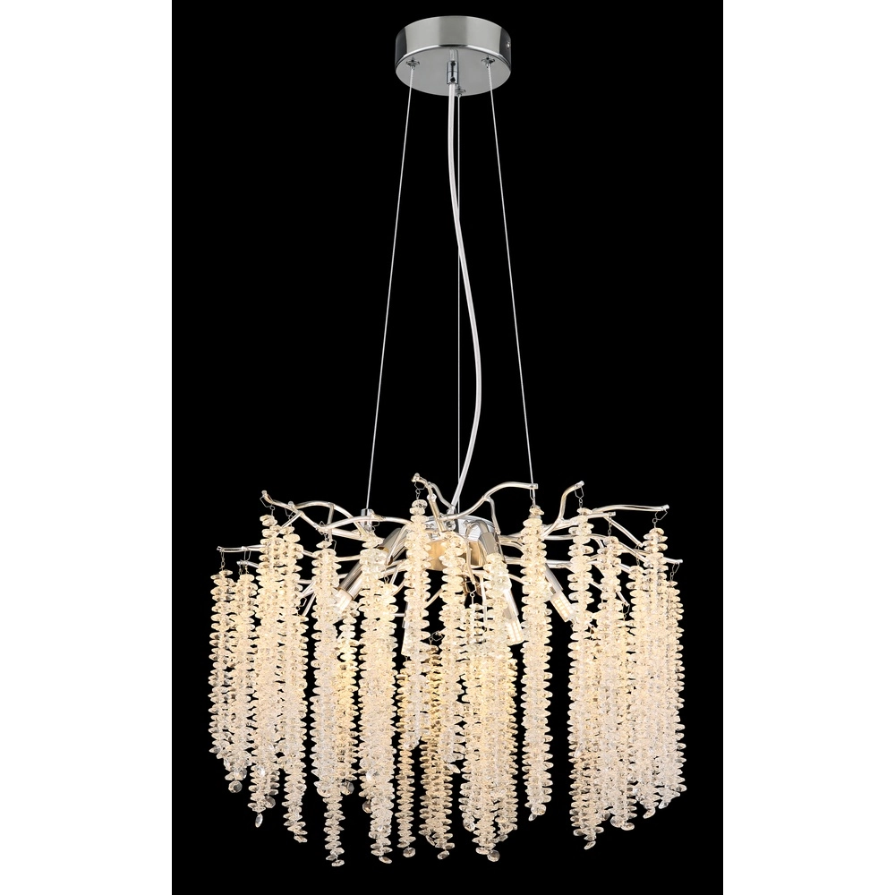 Pendant lamp Laverne chrome round Globo 9007371566167