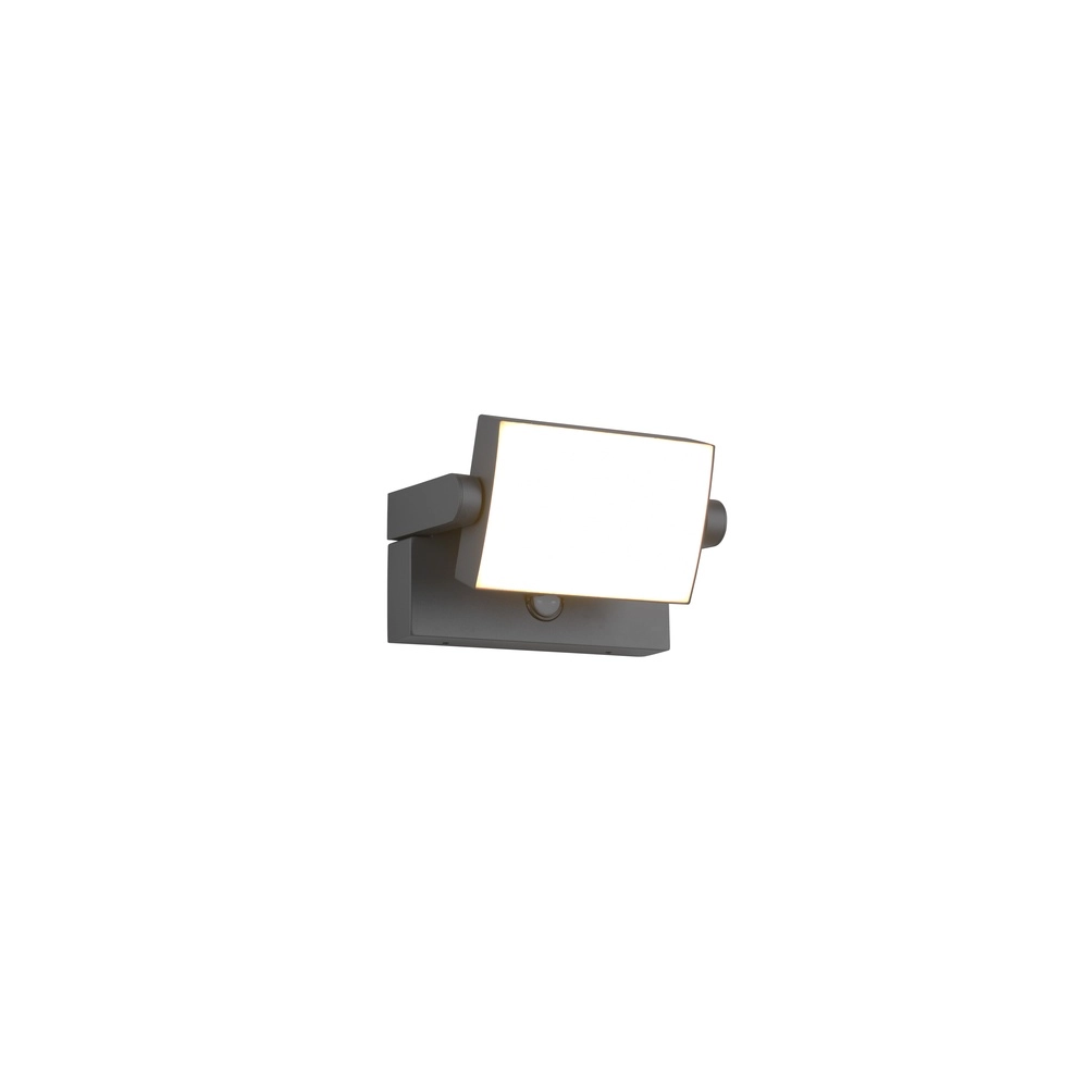 Directional wall lamp Kansas anthracite with sensor