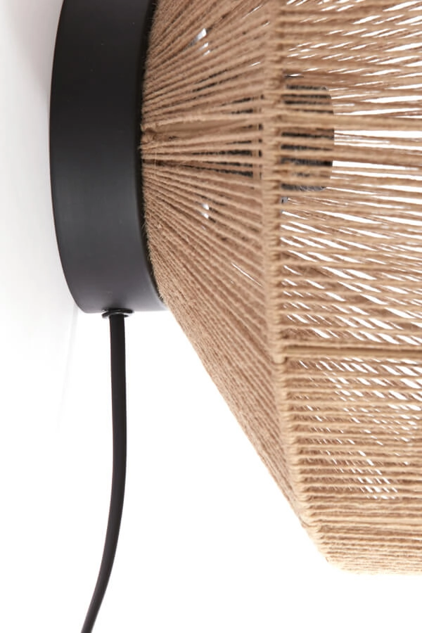 Rattan wall lamp Lyra Ø 31cm Light & Living 8717807681180