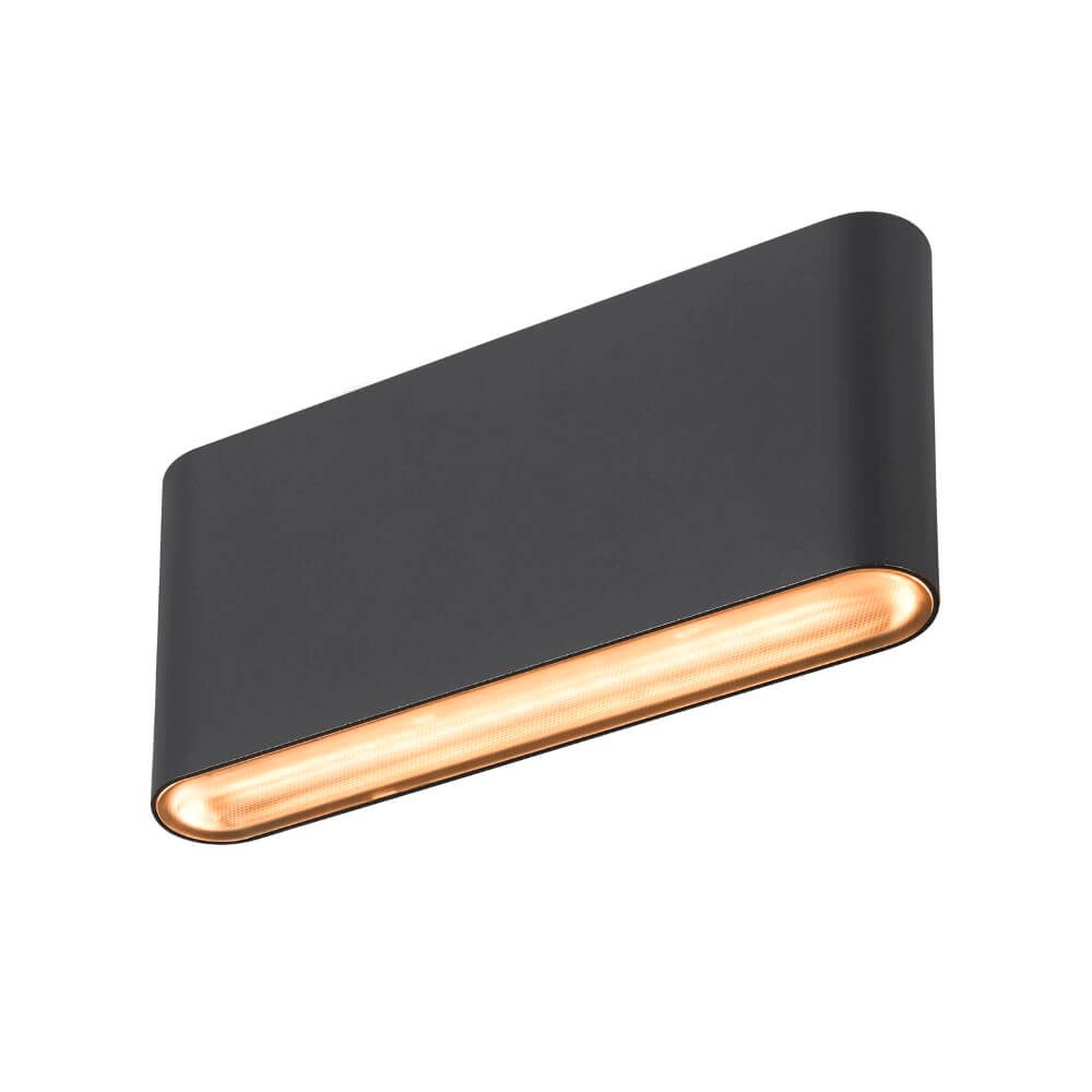 Led wall spot Oval 18 Up & down - black SLV 4024163273442